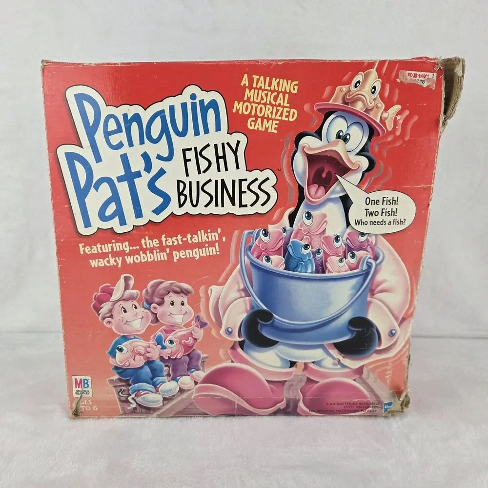 Vintage 2000 MB Penguin Pat's Fishy Business Game Tested Works Incomplete